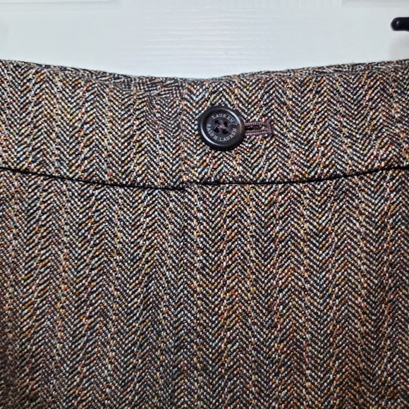 Lauren Ralph Lauren Brown Cropped Pants - Picture 6 of 13